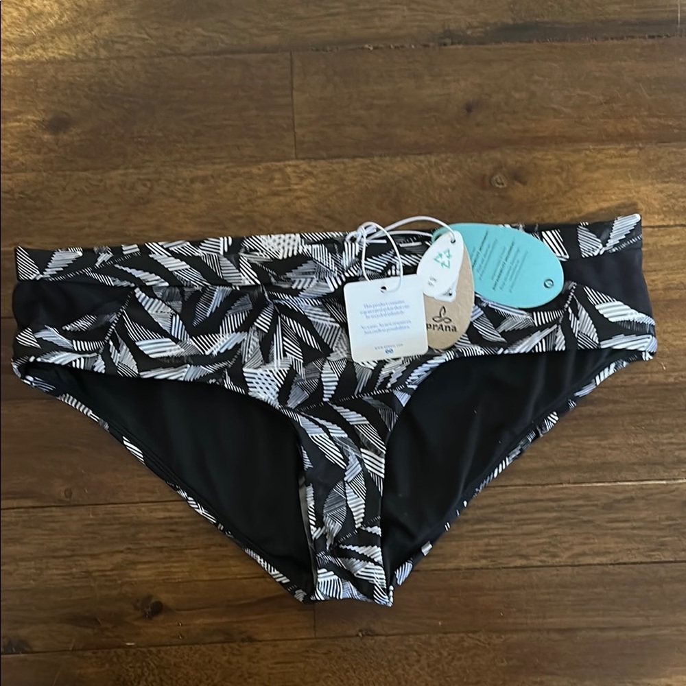 Prana Leaf Pattern Bikini Bottom
